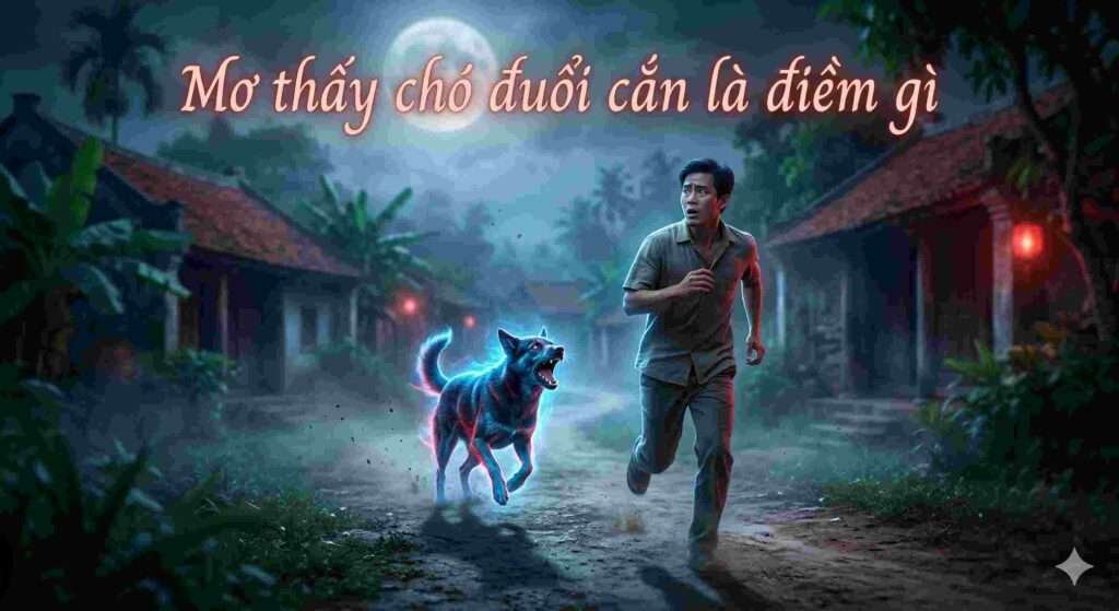 Mơ thấy chó đuổi cắn là điềm gì