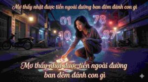 Mơ thấy nhặt được tiền ban đêm ngoài đường đánh con gì