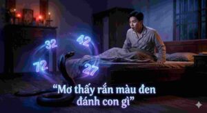 Mơ thấy rắn màu đen đánh con gì